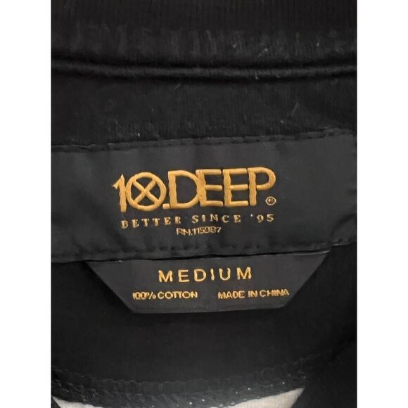 10 Deep Shirt Mens Medium AOP Maps Geographic Globe Crew Neck Graphic T-Shirt M - Picture 7 of 7